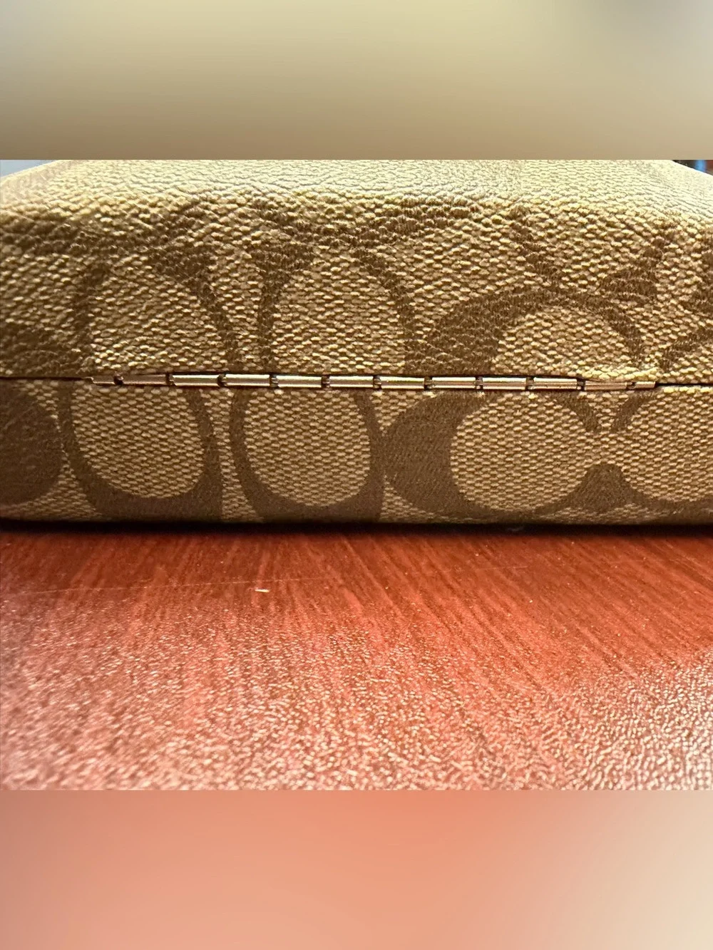 COACH Clamshell Hard Sunglasses Case Signature C Canvas